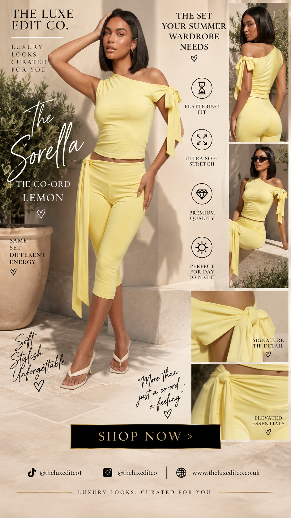 The Sorella Tie Capri Set