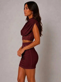 The Celeste Lace Drape Co-Ord