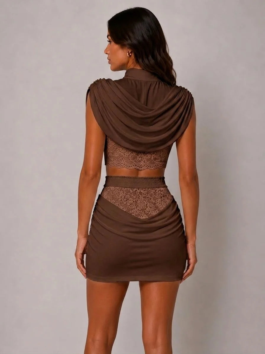 The Celeste Lace Drape Co-Ord