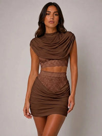 The Celeste Lace Drape Co-Ord